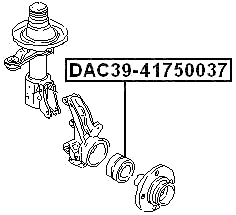 DAC39-41750037 - FRONT WHEEL BEARING 39/41X75X37X37