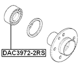 DAC3972-2RS - FRONT WHEEL BEARING 39X72X37X37