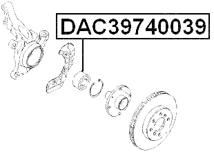 DAC39740039 - FRONT WHEEL BEARING 39X74X39