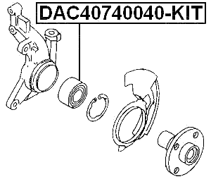 DAC40740040-KIT - FRONT WHEEL BEARING 40X74X40