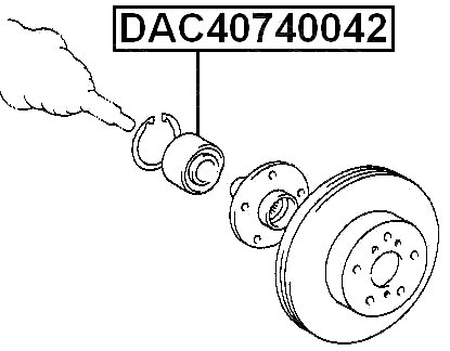 DAC40740042 - FRONT WHEEL BEARING 40X74X42