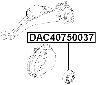 DAC40750037 - REAR WHEEL BEARING 40X75X37