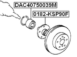 DAC40750039M - FRONT WHEEL BEARING 40X75X39
