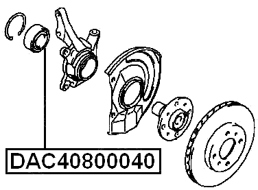 DAC40800040 - FRONT WHEEL BEARING 40X80X40