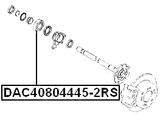 DAC40804445-2RS - REAR WHEEL BEARING 40X80X44X45
