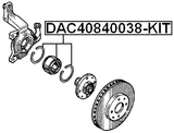 DAC40840038-KIT - FRONT WHEEL BEARING REPAIR KIT 40X84X38