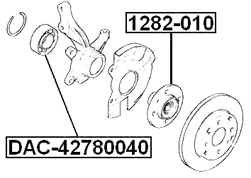 DAC42780040 - FRONT WHEEL BEARING 42X78X40