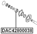 DAC42800038 - REAR WHEEL BEARING 42X80X38