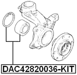 DAC42820036-KIT - FRONT WHEEL BEARING 42X82X36