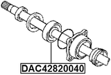 DAC42820040 - WHEEL BEARING 42X82X40X40