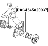 DAC4345820037 - FRONT WHEEL BEARING 45/43X82X37X37