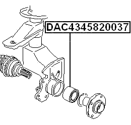 DAC4345820037 - FRONT WHEEL BEARING 45/43X82X37X37