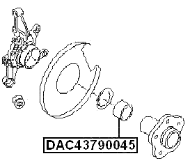 DAC43790045 - REAR WHEEL BEARING 43X79X45