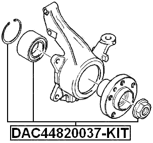 DAC44820037-KIT - FRONT WHEEL BEARING REPAIR KIT 44X82.5X37