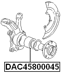 DAC45800045 - FRONT WHEEL BEARING 45X80X45