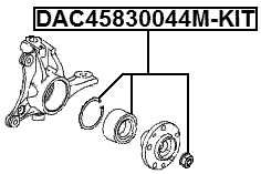DAC45830044M-KIT - FRONT WHEEL BEARING REPAIR KIT 45X83X44