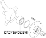 DAC45840039M - FRONT WHEEL BEARING 45X84X39