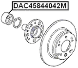 DAC45844042M - WHEEL BEARING 45X84X40X42
