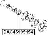DAC45905154 - REAR WHEEL BEARING 45X90X51X54