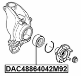 DAC48864042M92 - REAR WHEEL BEARING 48X86X40X42