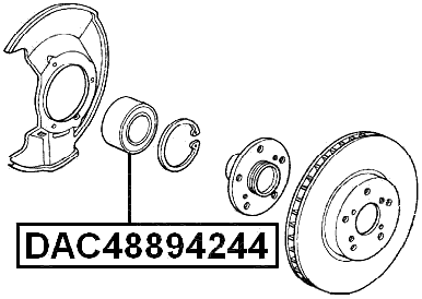 DAC48894244 - FRONT WHEEL BEARING 48X89X42X44