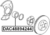 DAC48894244 - FRONT WHEEL BEARING 48X89X42X44