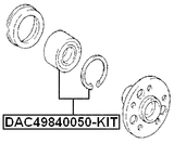 DAC49840050-KIT - REAR WHEEL BEARING REPAIR KIT 49X84X50