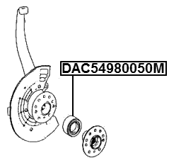 DAC54980050M - FRONT WHEEL BEARING 54X98X50