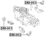 DM-002 - LEFT ENGINE MOUNT