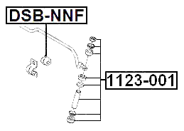 DSB-NNF - FRONT STABILIZER BAR BUSH
