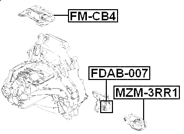 FDAB-007 - TRANSMISSION MOUNT BUSHING