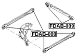 FDAB-009 - REAR TRAILING ROD BUSHING