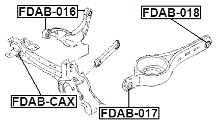FDAB-018 - BUSHING, REAR TRAILING ARM