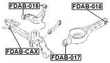 FDAB-018 - BUSHING, REAR TRAILING ARM