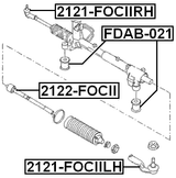 FDAB-021 - STEERING RACK BUSHING