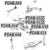 FDAB-030 - REAR KNUCKLE BUSHING