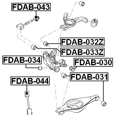 FDAB-031 - REAR KNUCKLE BUSHING