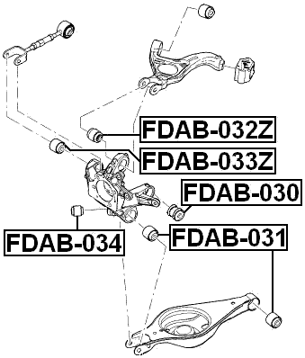 FDAB-032Z - REAR KNUCKLE BUSHING