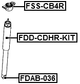 FDAB-036 - BUSHING, REAR SHOCK ABSORBER