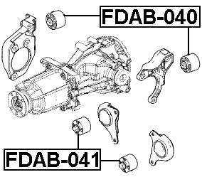 FDAB-041 - REAR DIFFERENTIAL BUSHING