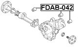 FDAB-042 - FRONT DIFFERENTIAL BUSHING