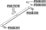 FDAB-053 - REAR LEAF SPRING BUSHING