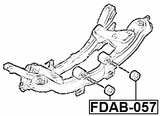 FDAB-057 - REAR CROSSMEMBER BUSHING