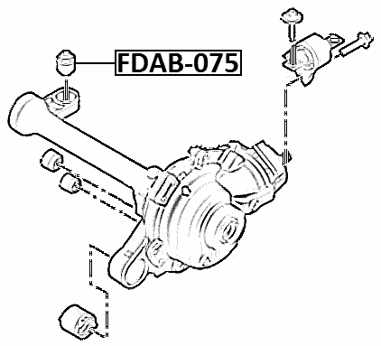 FDAB-075 - FRONT DIFFERENTIAL BUSHING