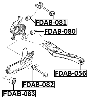 FDAB-083 - BUSHING, REAR TRAILING ARM