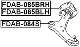 FDAB-084S - FRONT ARM BUSHING