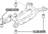 FDAB-CA2R - SUBFRAME REAR BUSHING
