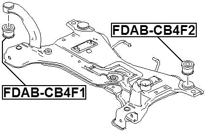 FDAB-CB4F2 - SUBFRAME REAR BUSHING