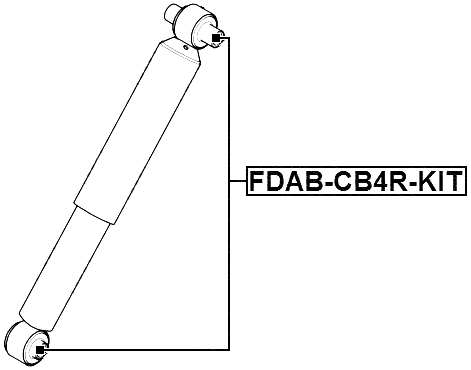 FDAB-CB4R-KIT - BUSHING KIT, REAR SHOCK ABSORBER