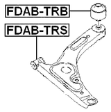 FDAB-TRB - REAR BUSHING, FRONT CONTROL ARM